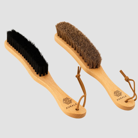 Aukala Hat Black Aukala Brush - Handcrafted Natural Mane Hat & Garment Brush