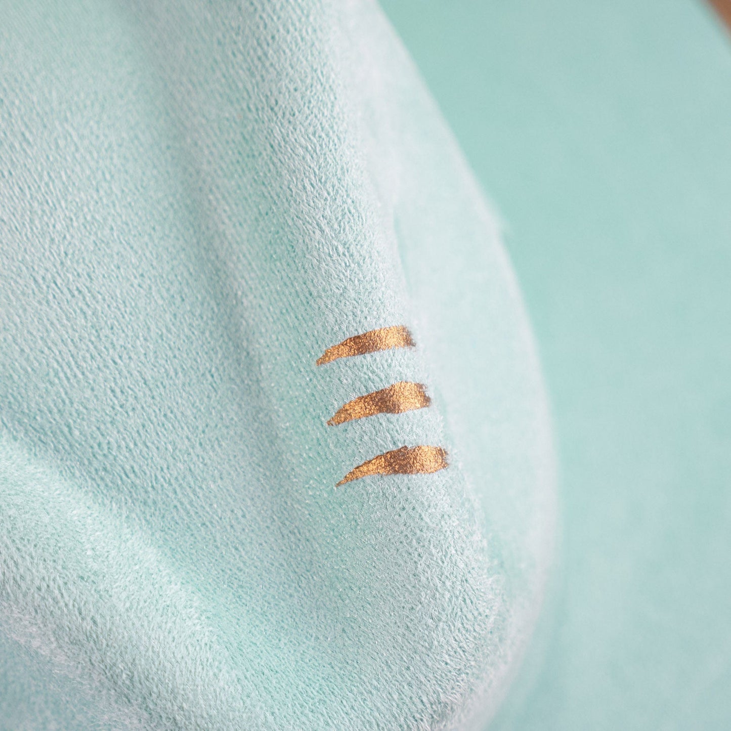Aukala Hat Handcrafted Boho Itzá Jade Hat – Aqua Suede Fedora with Gold Trim & Beaded Accents