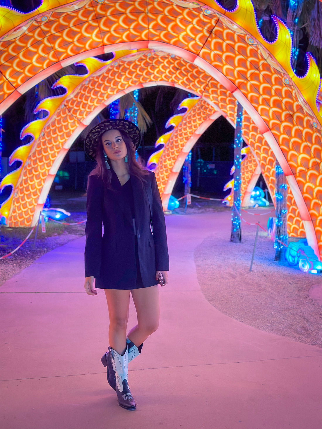 Aukala's Journey to 'Luminosa: A Festival of Light' - A Magical Night in Miami