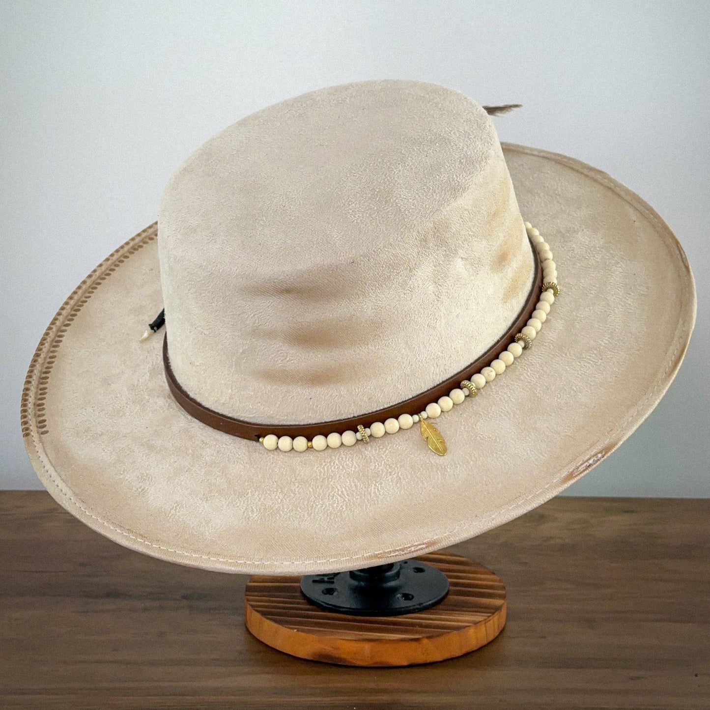 Aukala Ethereal Elegance Brim Hat - Cream