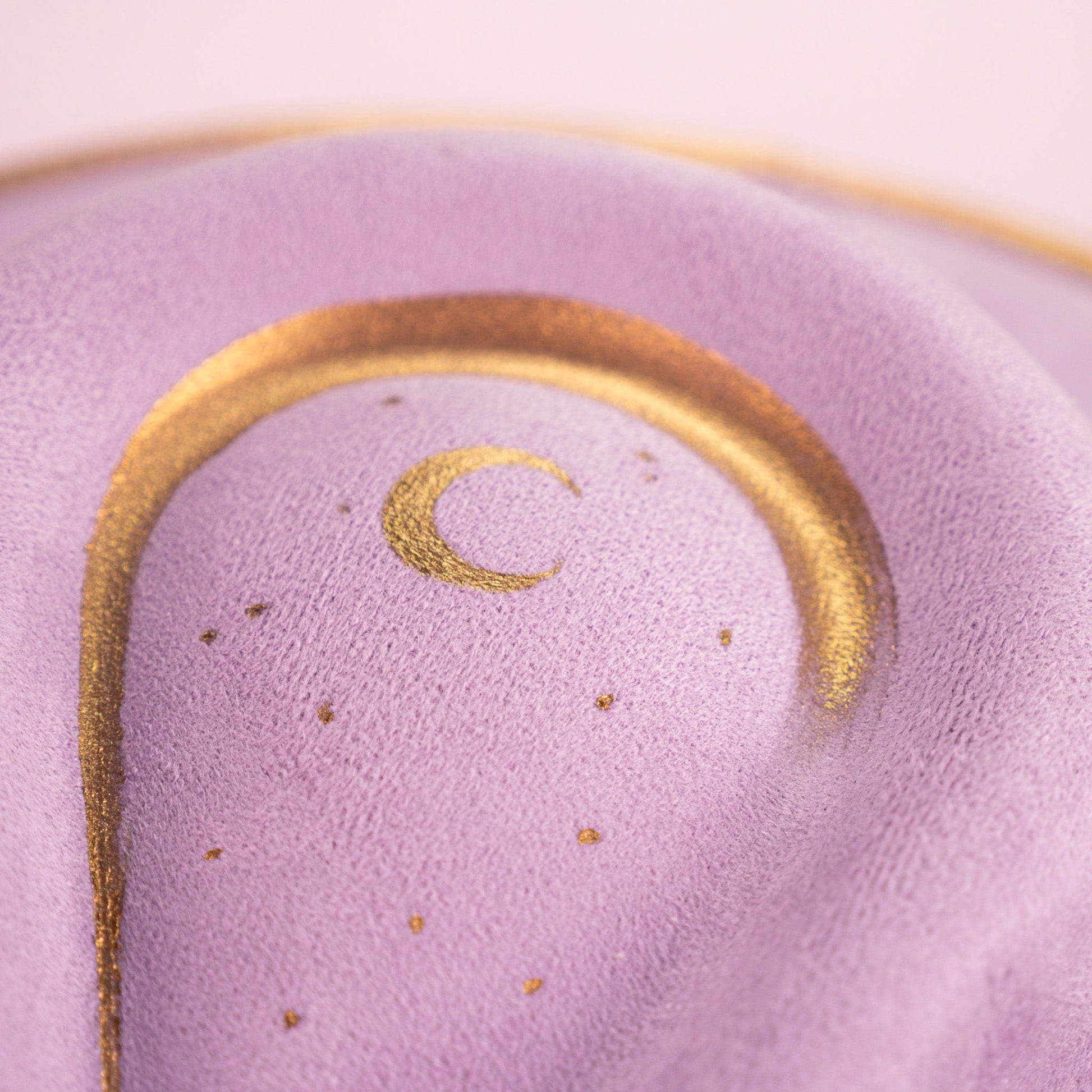 Aukala Hat Celestial Amethyst - Lilac Eco-Suede Hat with Gold Accents