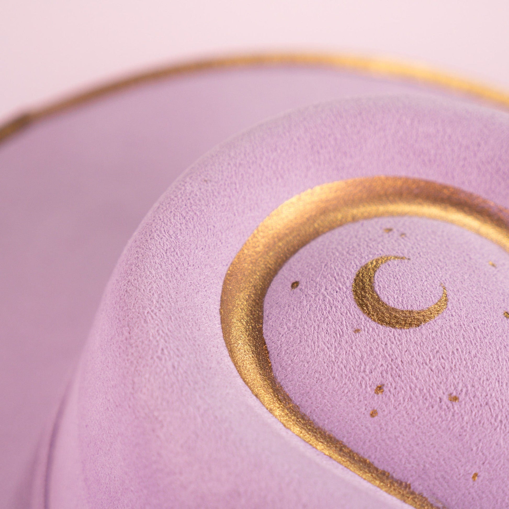 Aukala Hat Celestial Amethyst - Lilac Eco-Suede Hat with Gold Accents