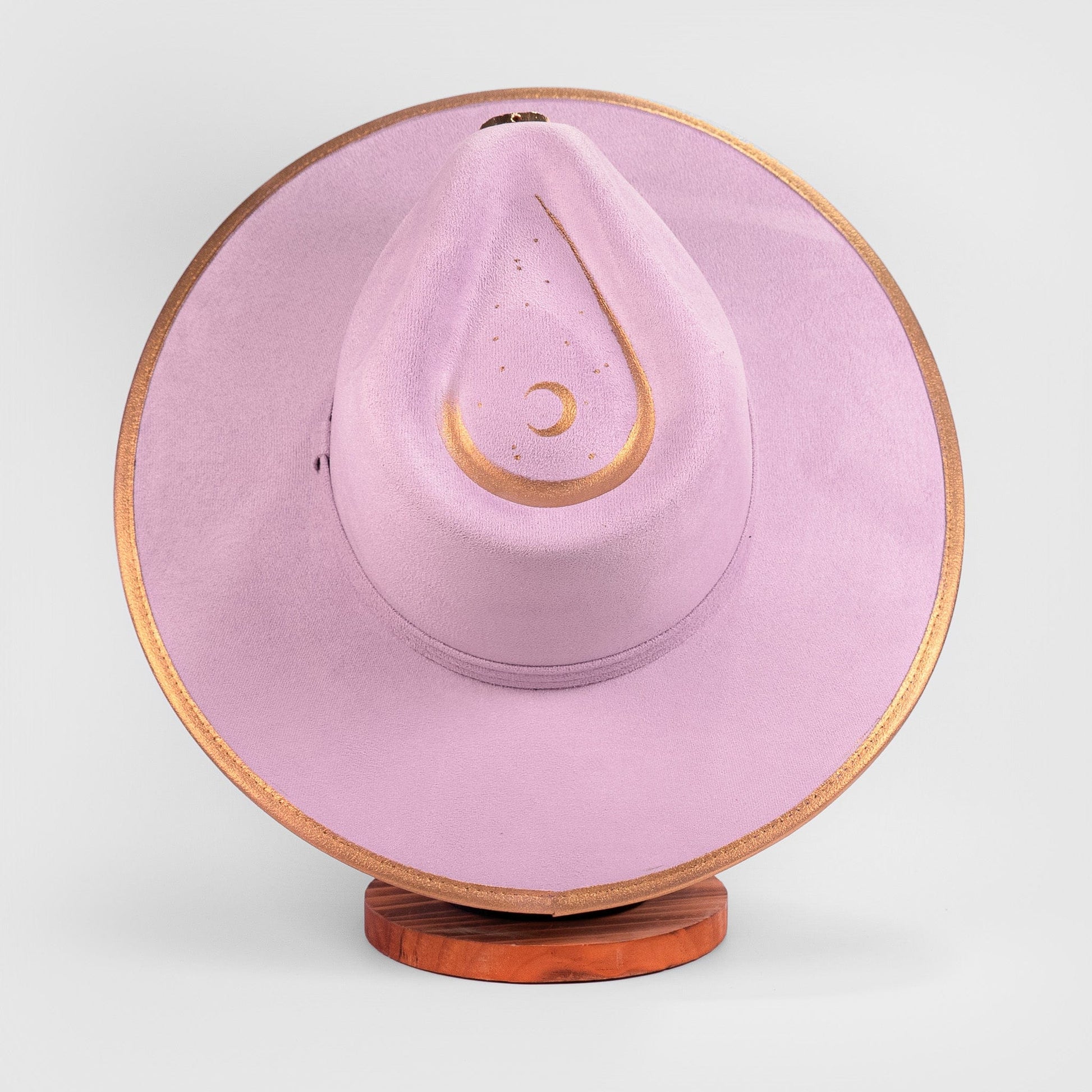 Aukala Hat Celestial Amethyst - Lilac Eco-Suede Hat with Gold Accents