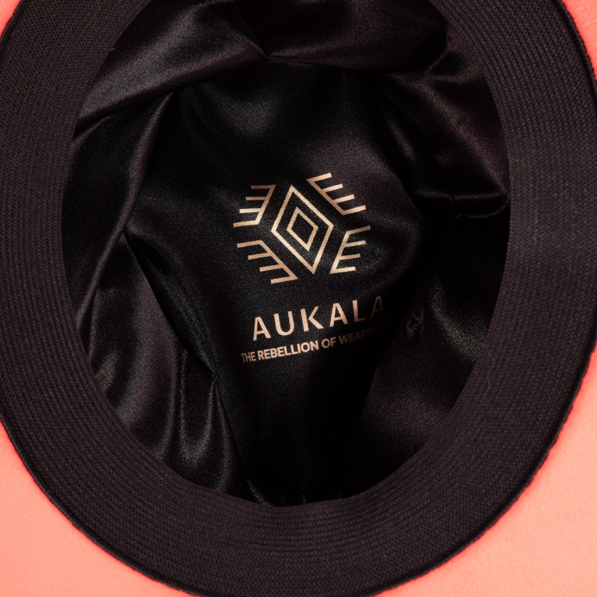 Aukala Hat Handcrafted Boho Ember Horizon Hat – Fiery Red Suede Fedora with Feather & Beaded Accents
