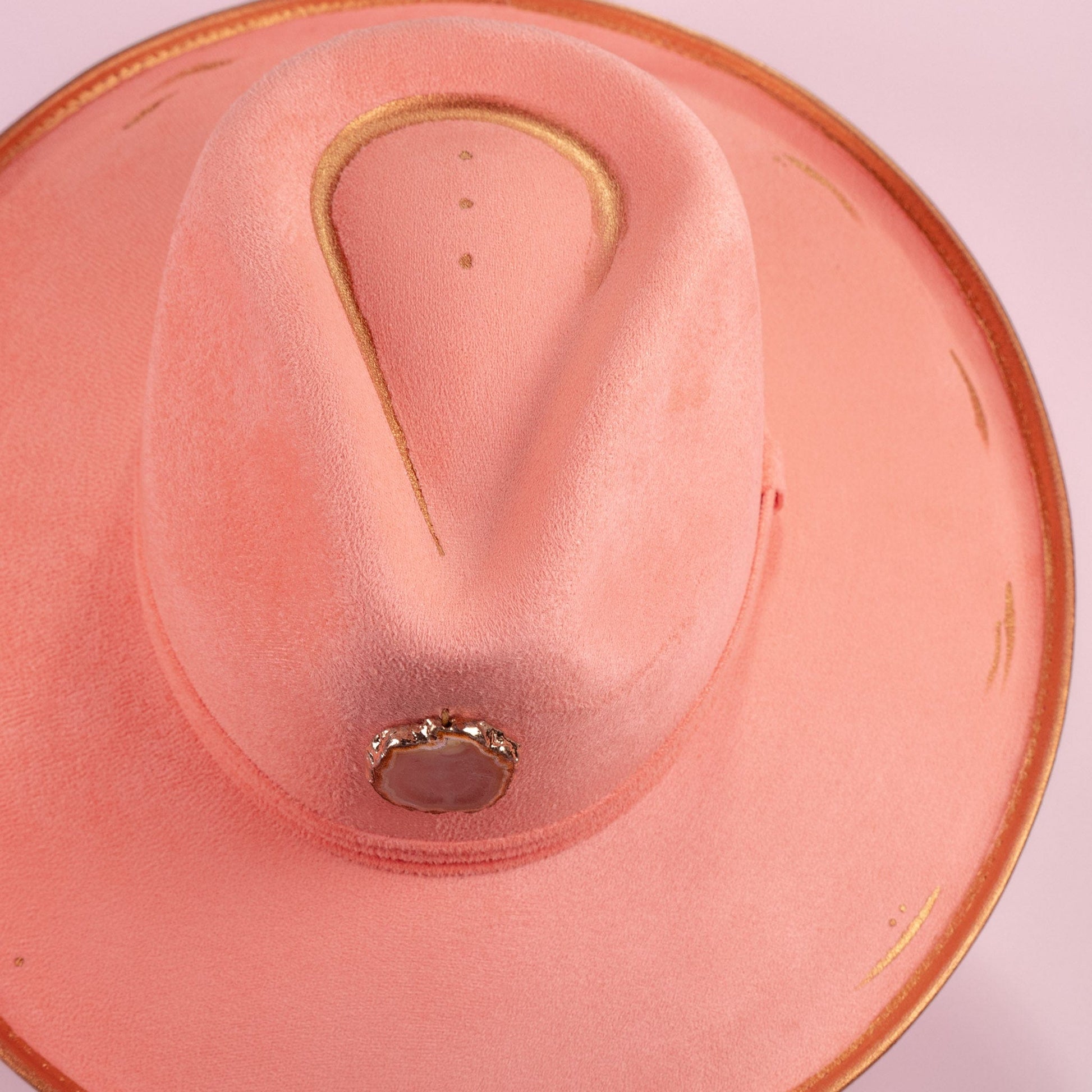 Aukala Hat Handcrafted Pomelo Peal Suede Hat – The Essence of Elegance & Bohemian Charm