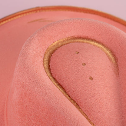 Aukala Hat Handcrafted Pomelo Peal Suede Hat – The Essence of Elegance & Bohemian Charm