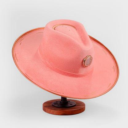 Aukala Hat Handcrafted Pomelo Peal Suede Hat – The Essence of Elegance & Bohemian Charm