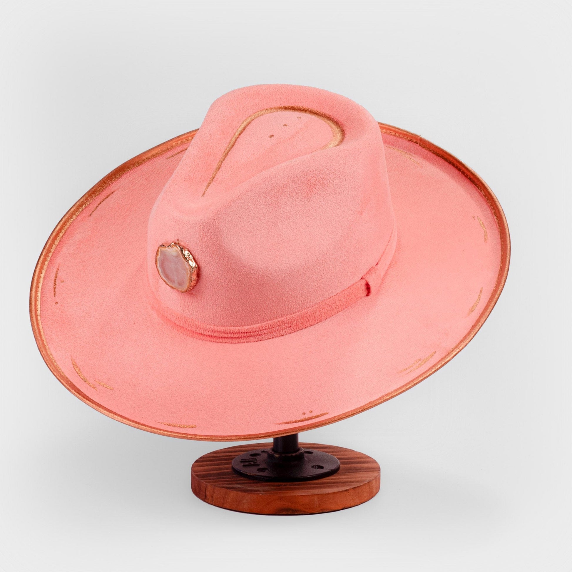 Aukala Hat Handcrafted Pomelo Peal Suede Hat – The Essence of Elegance & Bohemian Charm