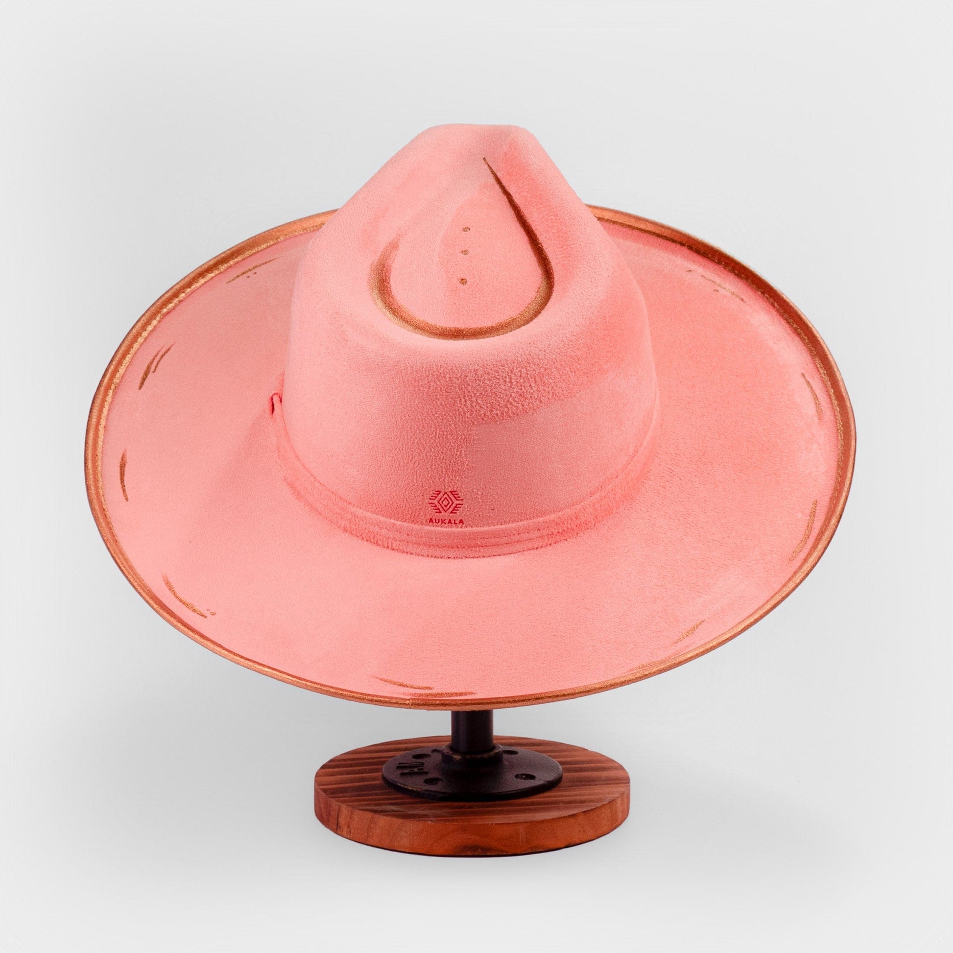 Aukala Hat Handcrafted Pomelo Peal Suede Hat – The Essence of Elegance & Bohemian Charm