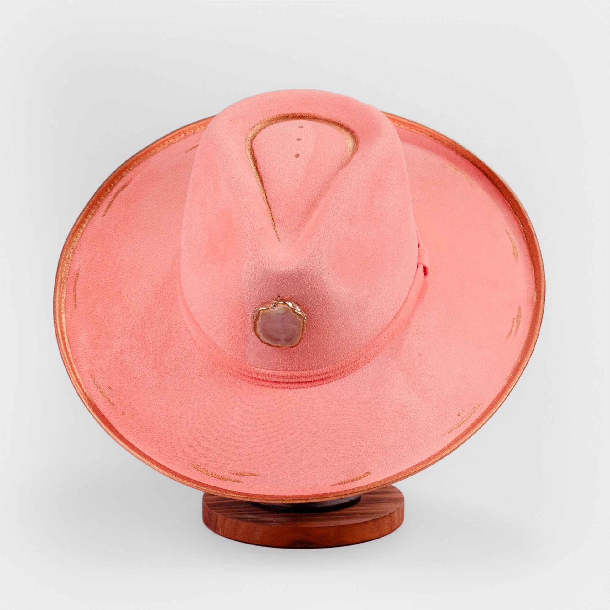 Aukala Hat M Handcrafted Pomelo Peal Suede Hat – The Essence of Elegance & Bohemian Charm