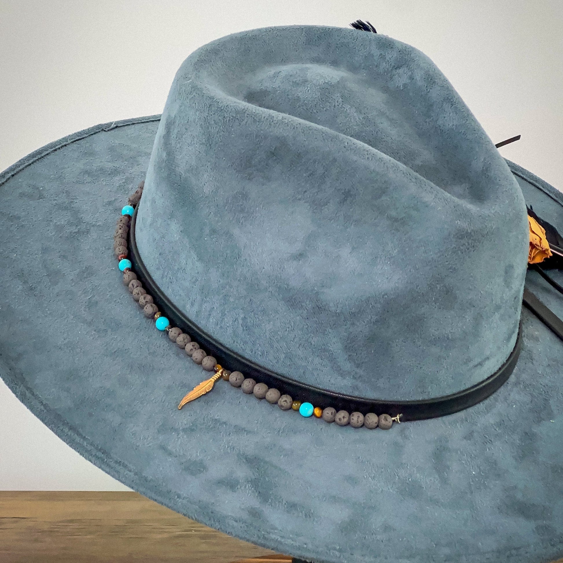 Aukala M Celestial Azure Brim Hat - Soft Blue