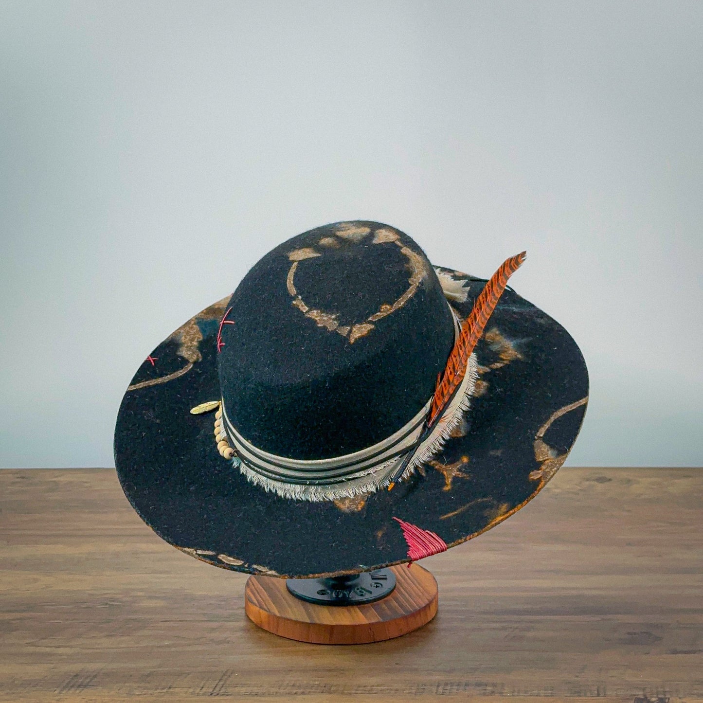 Aukala M Handcrafted Felt Hat with Unique Spinning Techniques
