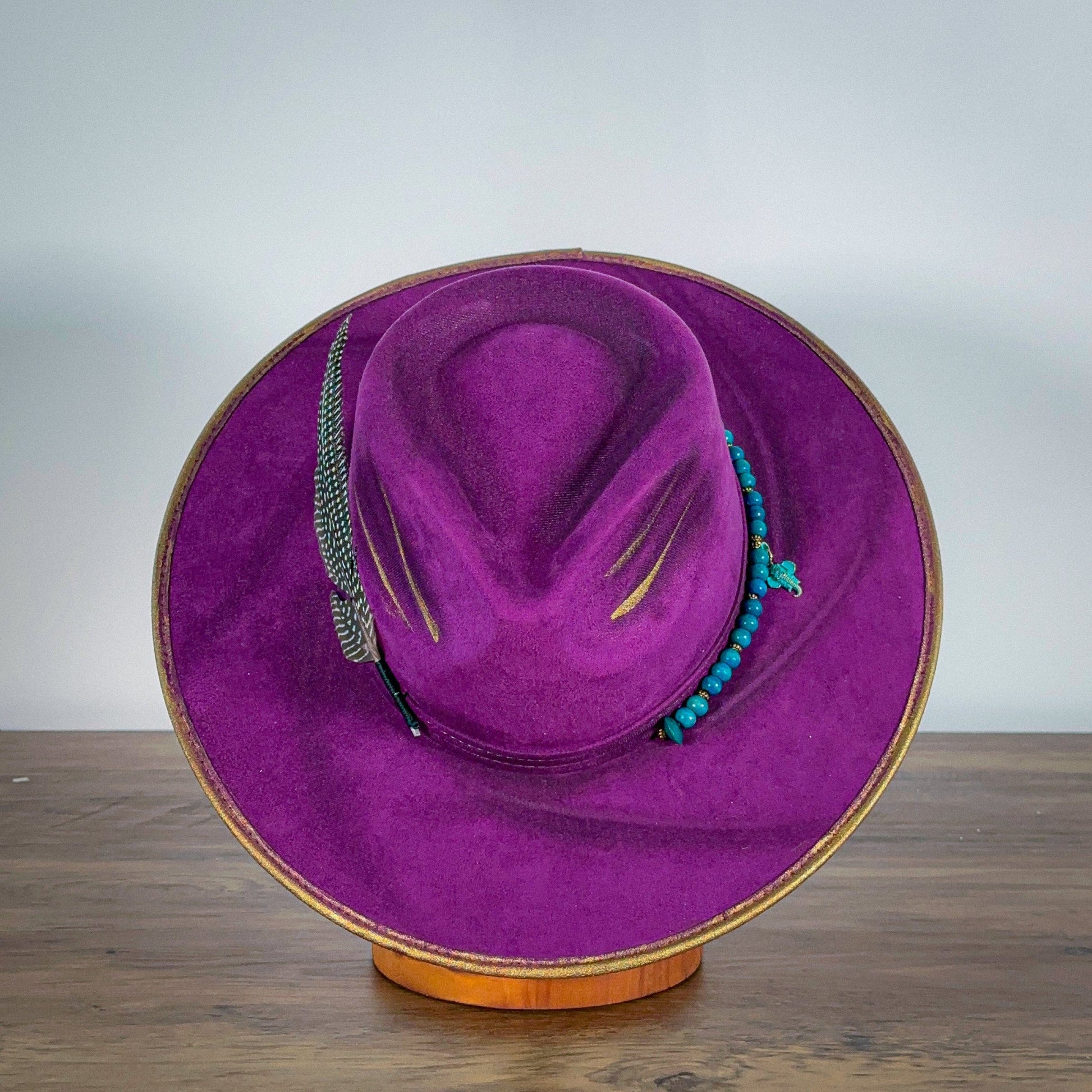 Aukala M Lavender Majesty Brim Hat - Purple