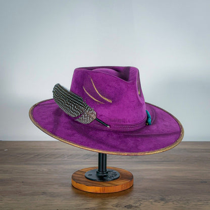 Aukala M Lavender Majesty Brim Hat - Purple